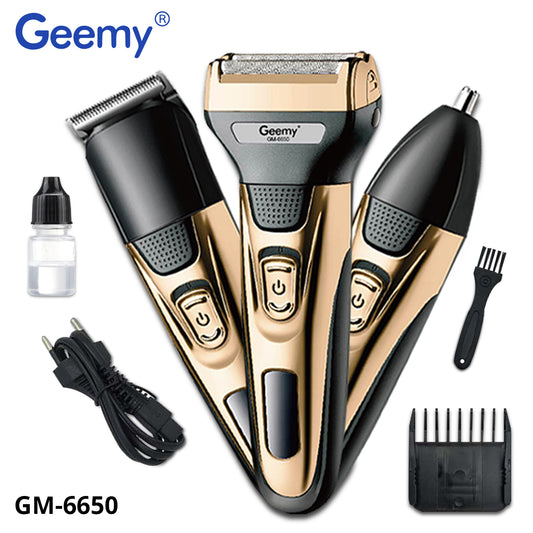 Geemy Shaver And Trimmer Set GM-6650