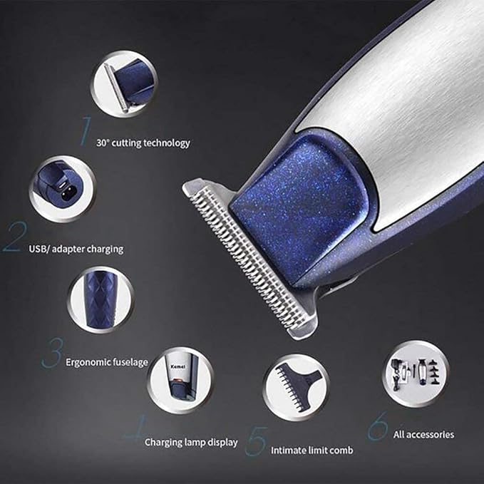 Kemei-5021 Rechargeable Professional Men's Electric Hair Trimmer