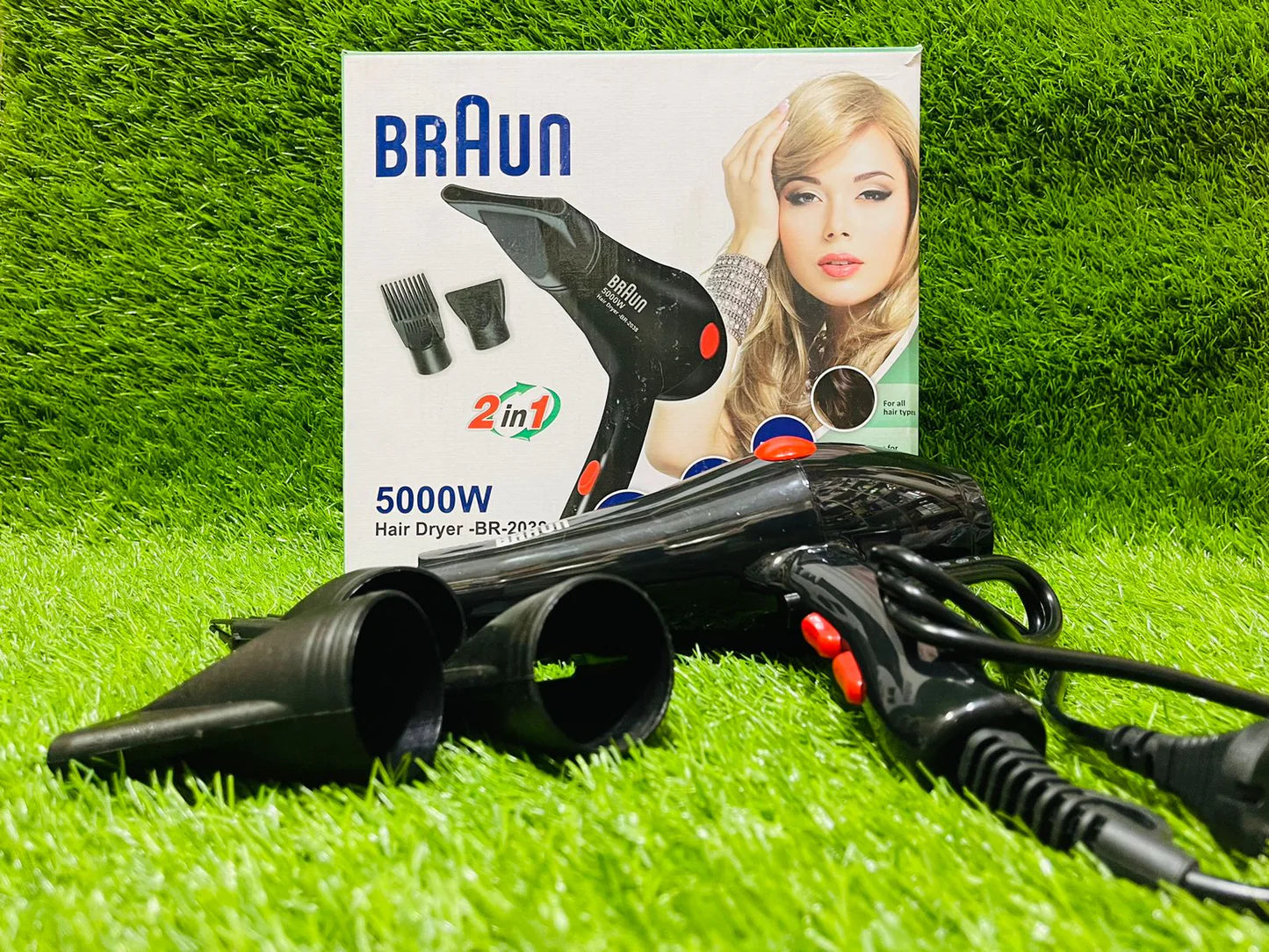 BRAUN PROFESSIONAL HAIR DRYER 5000W BR-2038
